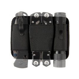 Tactical Modular Organiser, EDC Elastic Organiser Holder, EDC Insert Pouch Panel Hook Backed Accessory Holder, EDC Organiser Attachment for Backpack, Tactical Vest, EDC Bag (M)