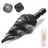 ENBMEI M35 Cobalt Step Drill Bit Four Spiral Flute, 3/16"-7/8"