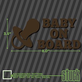 Baby On Board - 8.0"x3.5" - Vinyl Decal Sticker car Warning Child Window