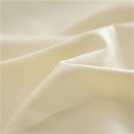 FANSU Round Fitted Sheet, Soft Cotton Fitted Sheet, Breathable Box Spring Bed, Plain Mattress Protector for Hotel, Waterbed Mattress (180 x 180 + 25 cm, Beige)