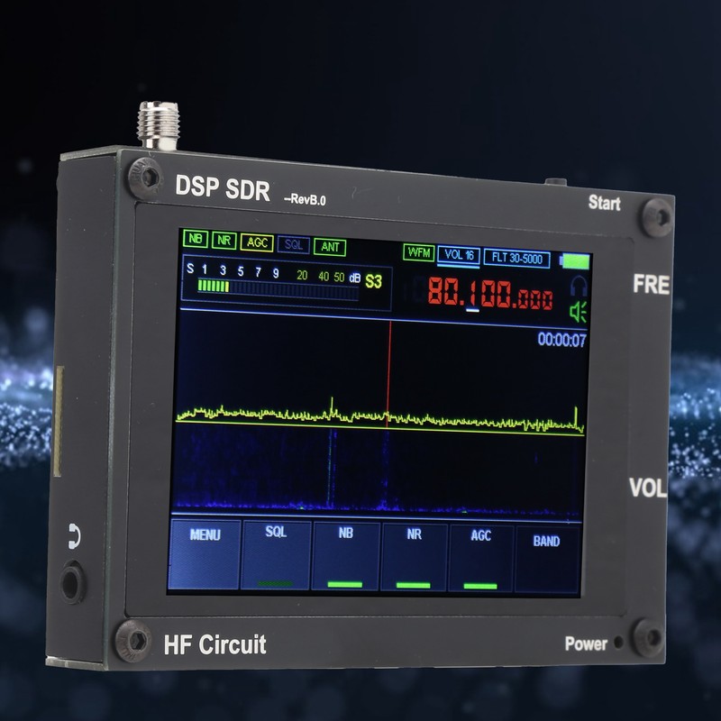 Wireless Receiver Black UltraThin DSP SDR HAM Receiving Radio Equipment