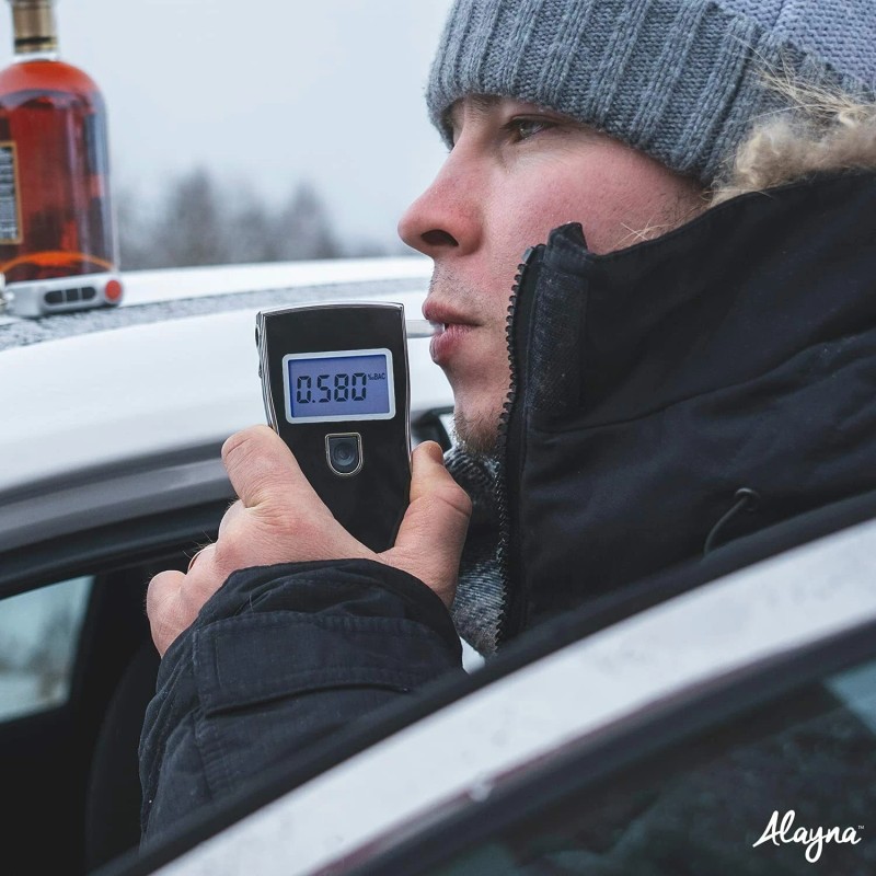 Alayna Portable Breath Alcohol Tester for Personal and Professional Use
