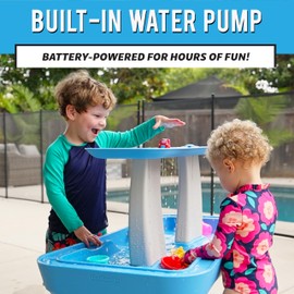 GoSports Water Table With Pump for Toddlers Ages 1.5-4 Years - Outdoor Play Table for Kids With Integrated Circulating Pump
