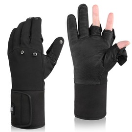 Haeglauv Heated ice Fishing Gloves for Cold Weather and Winter Photo Shoots Fishing Running Skiing and Biking Gloves