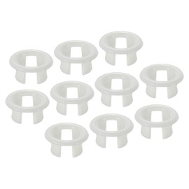 PATIKIL Sink Overflow Ring, 12Pcs Sink Trim Overflow Cover Basin Insert in Hole Round Caps for Kitchen Bathroom, White