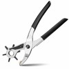 Rotary Leather Hole Punch Pliers for Precision Crafting – Adjustable