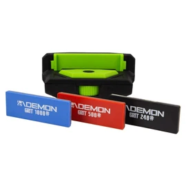 DEMON UNITED Elite X Ski and Snowboard Edge Tuner- Includes Side Edge Multi-Tool, 3 Diamond Stones, Steel File and Gummy Stone- Ski Edge Tuner and Ski Edge Tool Combo Kit