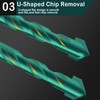 5PC 3/8" Green Concrete Drill Bit Set, Mgtgbao 10mm Masonry