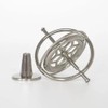 Silver Rotating Gyroscope Compact & Portable Design Ideal for Adult