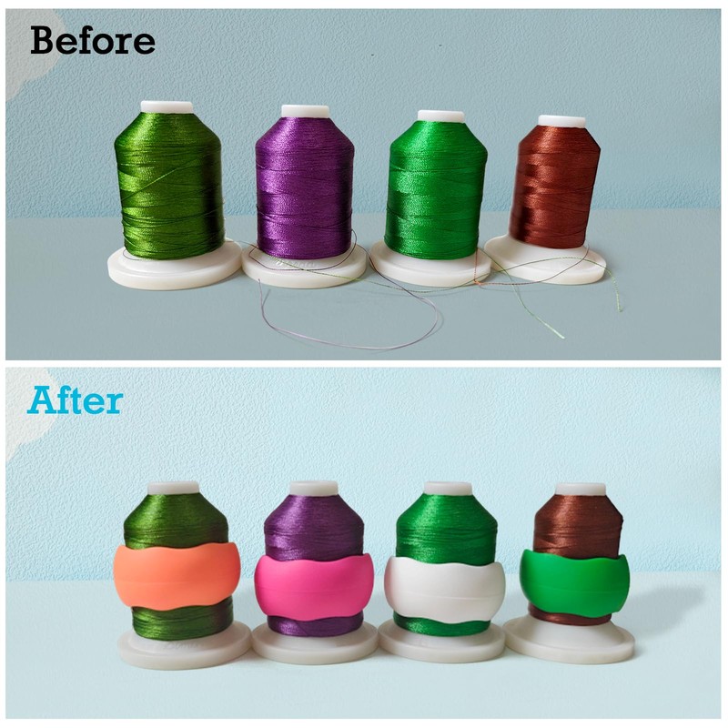 Simthread 20pcs Upgraded Thread Holder/Spool Huggers Compatible with Larger spools-