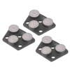 3Pcs Diamond Grinding Shoes Trapezoid Concrete Floor Cutting 3 Cylinder