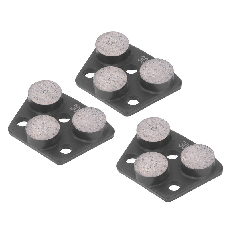 3Pcs Diamond Grinding Shoes Trapezoid Concrete Floor Cutting 3 Cylinder
