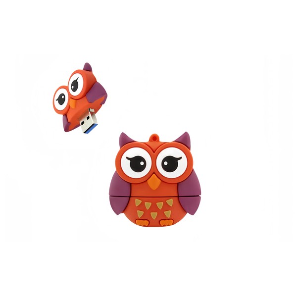 Ecoodisk 128GB USB 3.0 Flash Drive Cartoon Novelty Cute Owl
