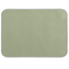 Sage Green Solid Color Dish Drying Mat 18x24in, Microfiber Dish Drying Rack Pads Dish Drainer Mats Washable Heat-Resistant
