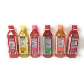 OKF Aloe Vera Drink in 16.9 Ounce Bottles (6 Flavor Variety Pack with Fruit Punch, 12 Pack)