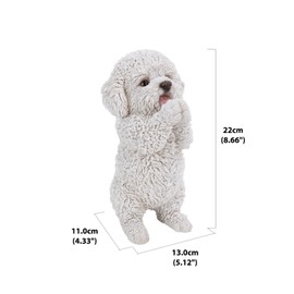 Hi-Line Gift Ltd. Dog Decor Poodle Garden Statue, Garden Decoration, Home Decor Gift Option