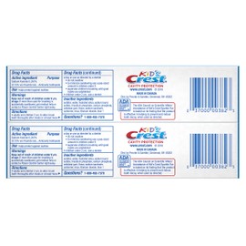 Crest Kid's Cavity Protection Toothpaste for Kids (children and toddlers 2+), Sparkle Fun Flavor, 4.6 ounces, Pack of 2