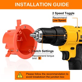 [3 Pack] CLOUDY BAY Round Electrical Box,Old Work Junction Box,Ceiling Box,18 Cubic Inches Pancake Box,UL Listed