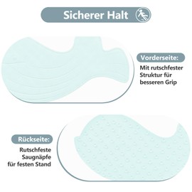 Kid Bath Mat, Non Slip Bath Mat, Durable Rubber Baby Shower Mat, Machine Washable, Cute Whale Design, 75cm/29.5in * 35cm/13.5 in, Soft & Comfortable