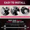Taeku Barbell Clamps, 1 Pair Quick Release Weight Bar Clips
