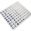 077 Rhinestone Sticker (Decal) Jewelry Type 4~9mm [Silver]