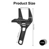 Wide Jaw Adjustable Spanner, Alloy Material 6-68mm Opening Adjustable Wrench,