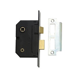 Yale Essentials High Quality Bathroom Privacy Lock, 2.5 inch/64mm Mortice Toilet/Restroom Door Sashlock with Easy Fitting Template and Instructions. (Chrome)