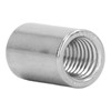 10Pcs Coupling Nut Round Rod Connector Female Thread 304 Stainless