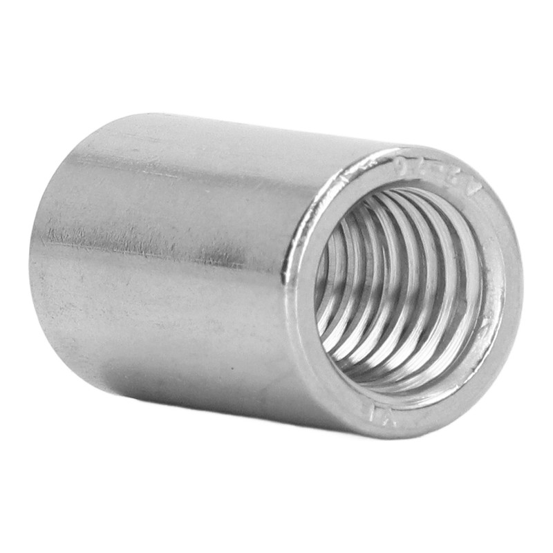 10Pcs Coupling Nut Round Rod Connector Female Thread 304 Stainless