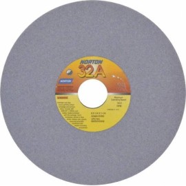 Norton 8" Diam x 1-1/4" Hole x 1/4" Thick, K Hardness, 80 Grit Surface Grindi...