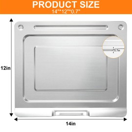 GXF Air Fryer Toaster Replacement for COSORI CS130-CFH CS130-AO 13 in 1 CO130-AO 12 in 1 32Qt Toaster Oven Combo, 14’’*12’’ Non-Stick Air Fryer Rack Accessories Replacement Part Grill Pan Crisper Tray