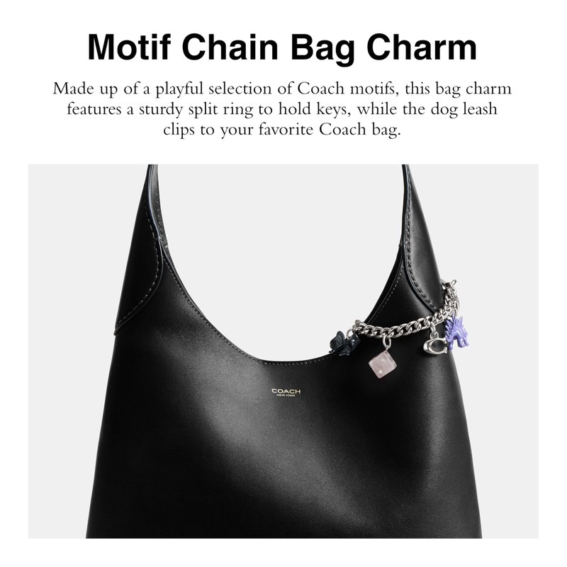 Motif Chain Bag Charm