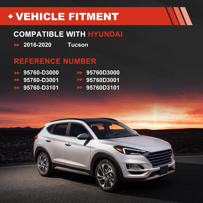 95760-D3000 Rear View Parking Camera Compatible with Hyundai Tucson 2016-2020