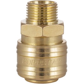 Poppstar Quick Coupling Compressed Air NW 7.2 with 3/8 Inch Male Thread for Compressed Air Connection