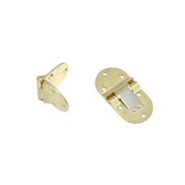 Butler Tray Hinge, 2 7/8" X 1 1/2" Lacquered Solid Polish Brass, 2 Hinges