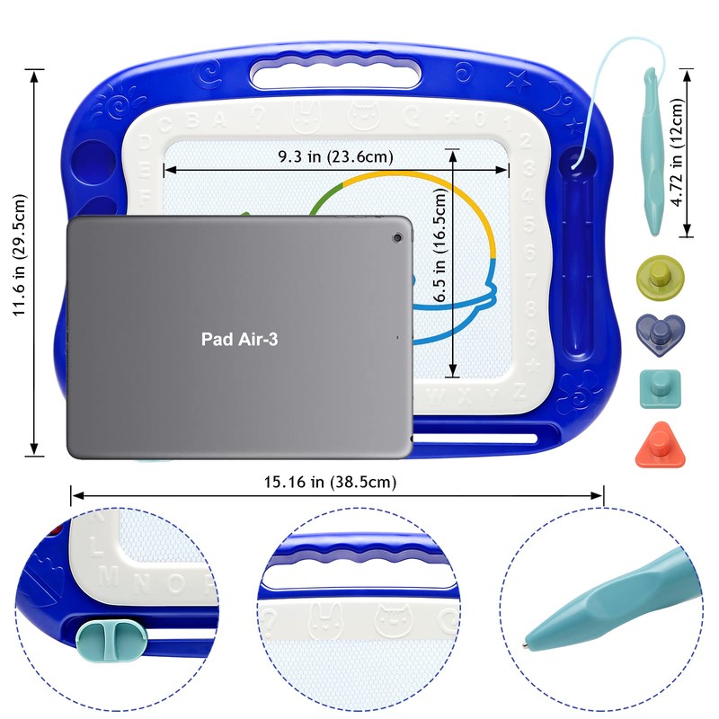 Magnetic Drawing Board,Large Doodle Board Toddler Toys for Girls Boys
