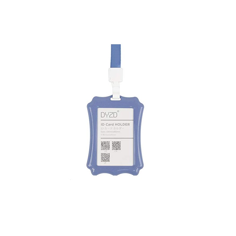 DYZD Hard Plastic Badge Holders ID Card Holders Waterproof ID