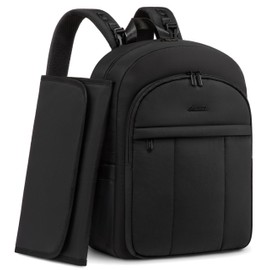 LOVEVOOK Diaper Bag Backpack for Moms Dads, Multi Function Travel Baby Bag with Stroller Straps, Changing Pad, Large Capacity Baby Backpack, Lightweight, Waterproof, Black