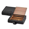 Luxury Giftware by Jere Black PU Leather 5-Cigar Travel Case