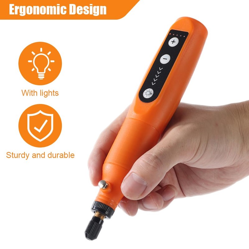 Powerful Mini Cordless Rotary Tool Kit with 5-Speed and USB