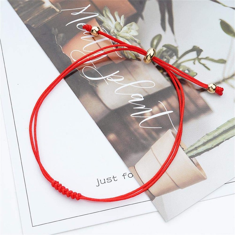 7 Knot Red String of Fate Bracelets Good Luck Protection