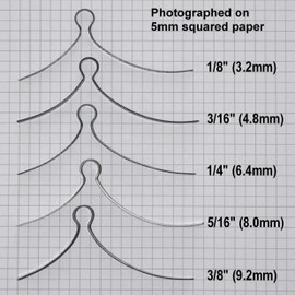 Northern DIY Pack of 5 Rim Lock Springs 3/8", 5/16", 1/4", 3/16", 1/8"