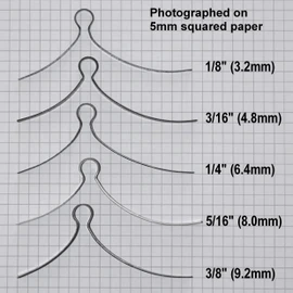 Northern DIY Pack of 5 Rim Lock Springs 3/8", 5/16", 1/4", 3/16", 1/8"
