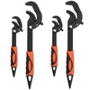 HOIGON 4 PCS 0.6''-2.4'' Multifunction Adjustable Wrenches, Self Adjusting Spanner,