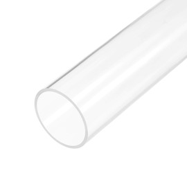 sourcing map Transparent Acrylic Tube Wall Round Tube 2 mm 96 mm Inner x 100 mm Outer x 305 mm