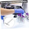 MAGICLULU 4Pcs Laboratory Rubber Stopper Hole Puncher Set Manual Drilling