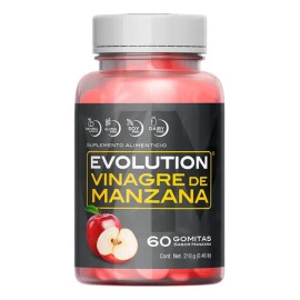 Evolution Gummies De Vinagre De Manzana-60 Gomitas (manzana) Sabor Manzana