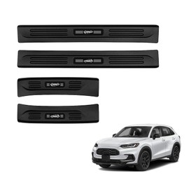 PeakPurit 4PCS Car Door Edge Guards Door Sill Protector for Honda 2023-2025 HRV HR-V Accessories ABS Plastic Material Matte Black Car Door Threshold Protection