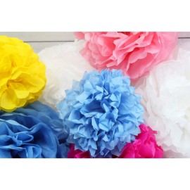 Stylex 46453 Tissue Paper, 50 x 70 cm, 20 Sheets Assorted in 10 Different Colours, Non-Waterproof, Bright Dying, Ideal for Crafts, Decorating and Packaging