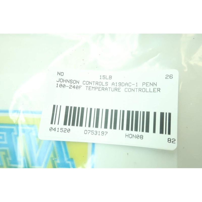 JOHNSON CONTROLS A19DAC-1 Penn Temperature Controller 100-240F
